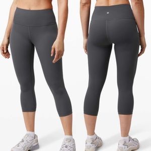Lululemon Wunder Under Crop High-Rise Full-On Luxtreme 21" Gray W6ATTS